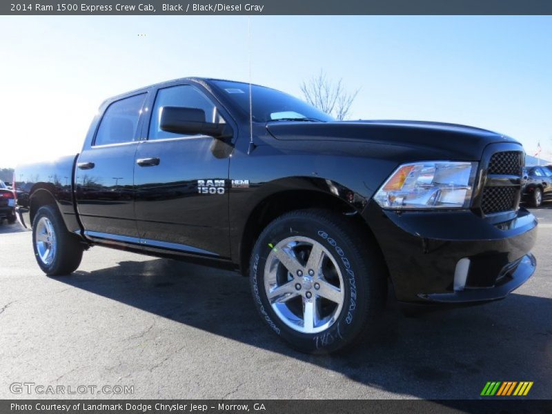 Black / Black/Diesel Gray 2014 Ram 1500 Express Crew Cab