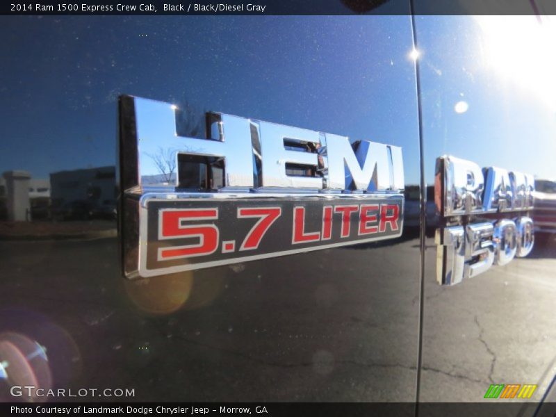 Black / Black/Diesel Gray 2014 Ram 1500 Express Crew Cab