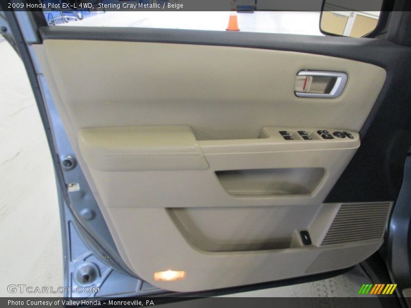 Sterling Gray Metallic / Beige 2009 Honda Pilot EX-L 4WD