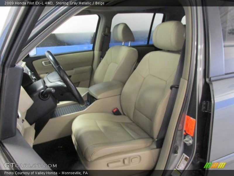 Sterling Gray Metallic / Beige 2009 Honda Pilot EX-L 4WD
