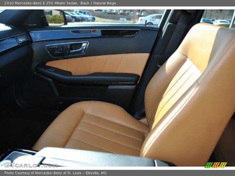 Black / Natural Beige 2010 Mercedes-Benz E 350 4Matic Sedan