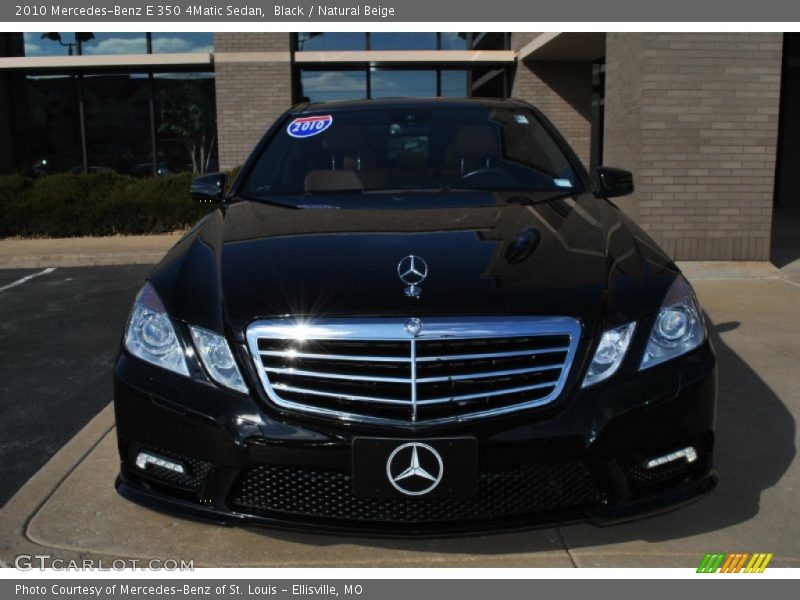 Black / Natural Beige 2010 Mercedes-Benz E 350 4Matic Sedan