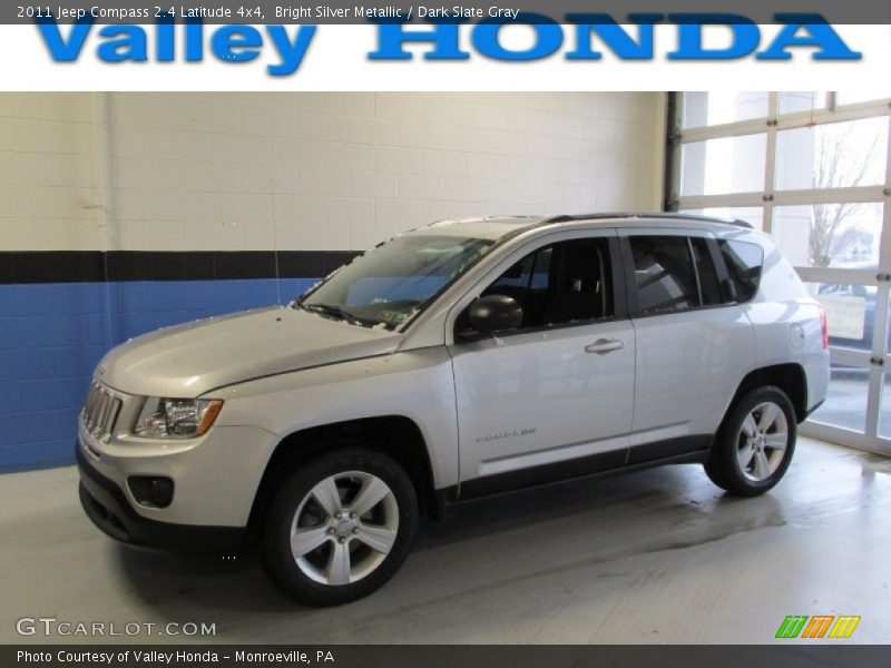 Bright Silver Metallic / Dark Slate Gray 2011 Jeep Compass 2.4 Latitude 4x4
