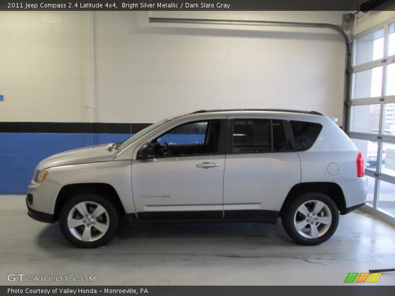 Bright Silver Metallic / Dark Slate Gray 2011 Jeep Compass 2.4 Latitude 4x4