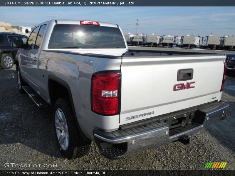 Quicksilver Metallic / Jet Black 2014 GMC Sierra 1500 SLE Double Cab 4x4