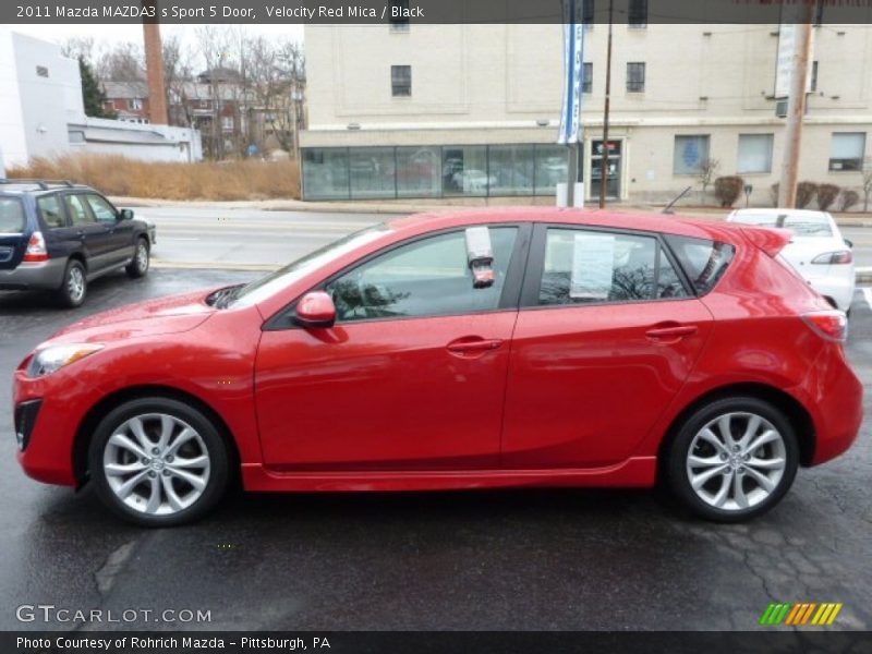 Velocity Red Mica / Black 2011 Mazda MAZDA3 s Sport 5 Door