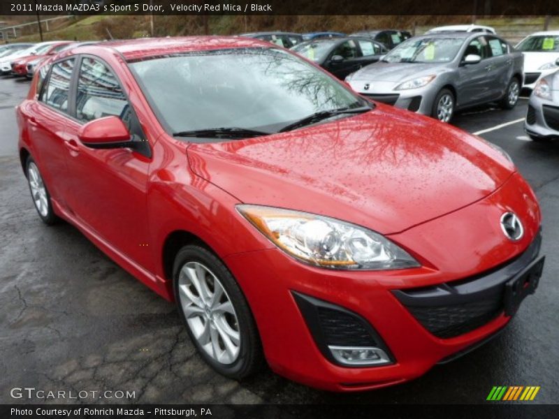 Velocity Red Mica / Black 2011 Mazda MAZDA3 s Sport 5 Door