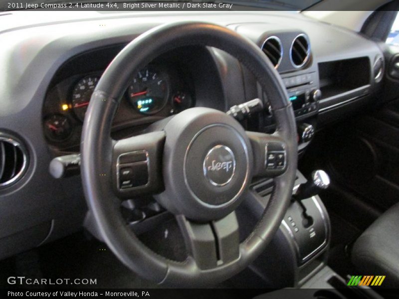 Bright Silver Metallic / Dark Slate Gray 2011 Jeep Compass 2.4 Latitude 4x4