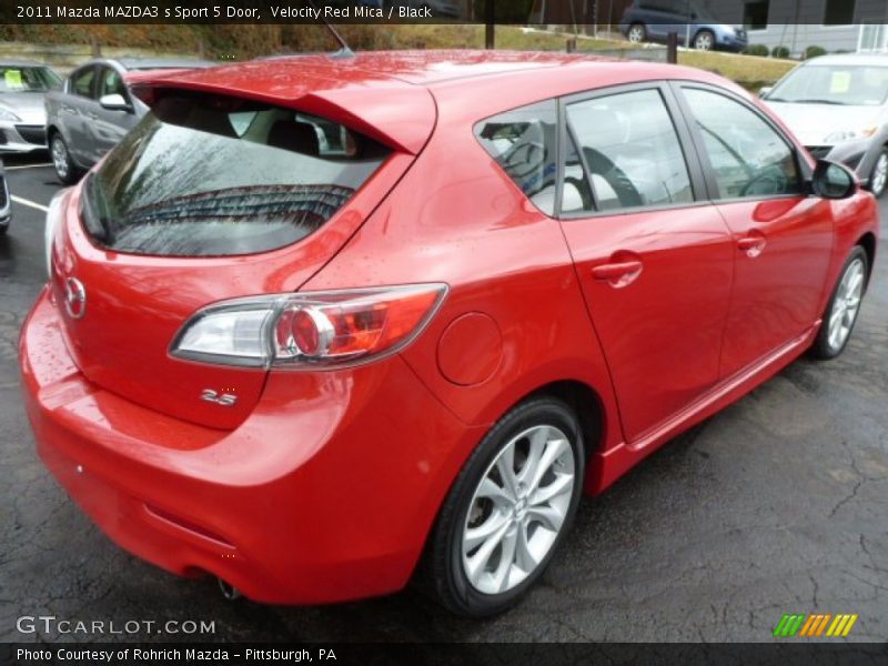 Velocity Red Mica / Black 2011 Mazda MAZDA3 s Sport 5 Door