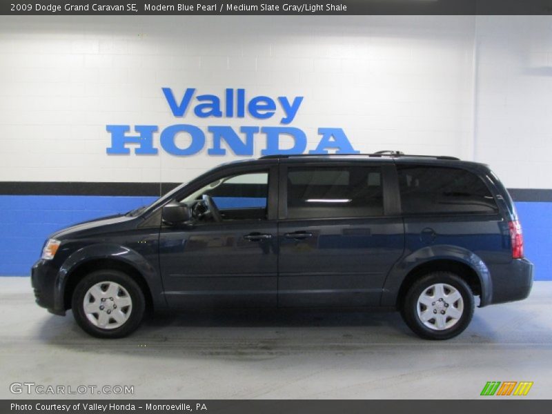 Modern Blue Pearl / Medium Slate Gray/Light Shale 2009 Dodge Grand Caravan SE