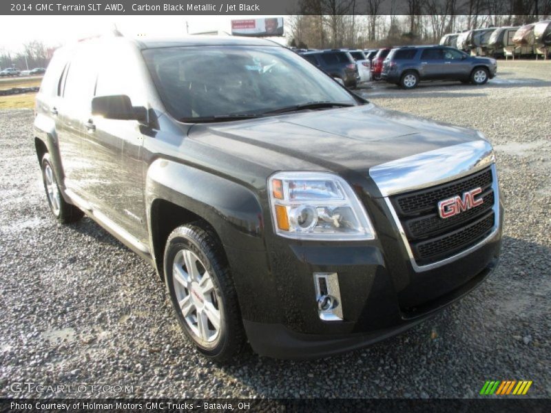 Carbon Black Metallic / Jet Black 2014 GMC Terrain SLT AWD