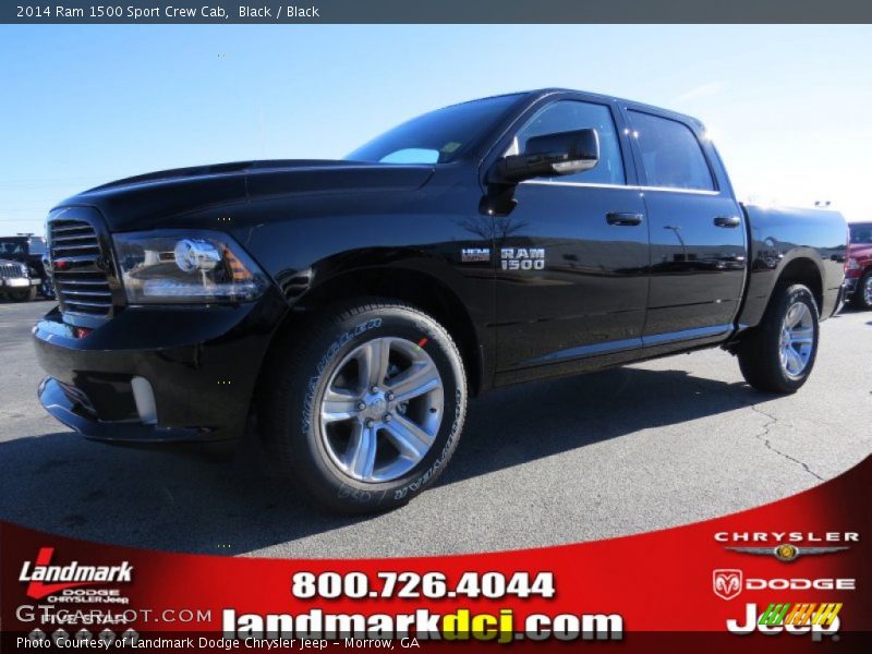 Black / Black 2014 Ram 1500 Sport Crew Cab
