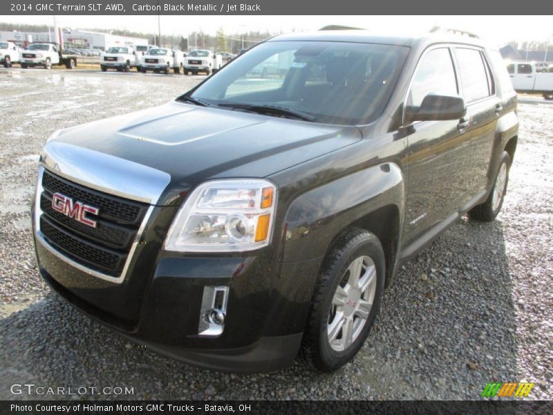 Carbon Black Metallic / Jet Black 2014 GMC Terrain SLT AWD