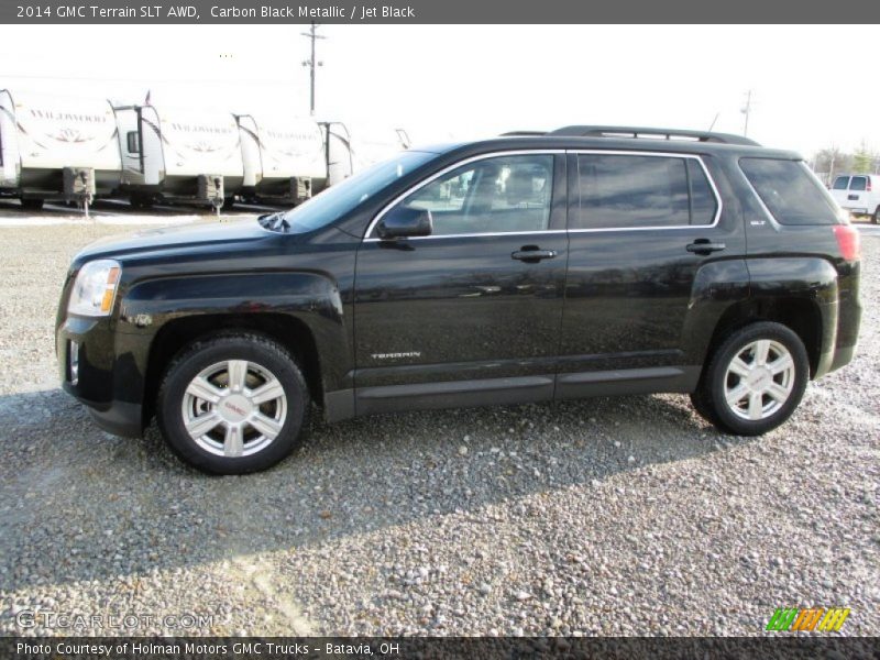 Carbon Black Metallic / Jet Black 2014 GMC Terrain SLT AWD
