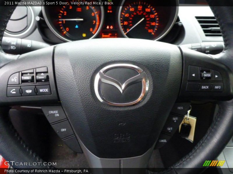 Velocity Red Mica / Black 2011 Mazda MAZDA3 s Sport 5 Door