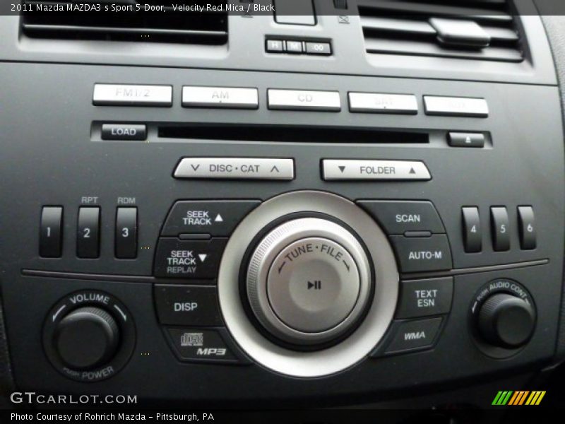 Velocity Red Mica / Black 2011 Mazda MAZDA3 s Sport 5 Door