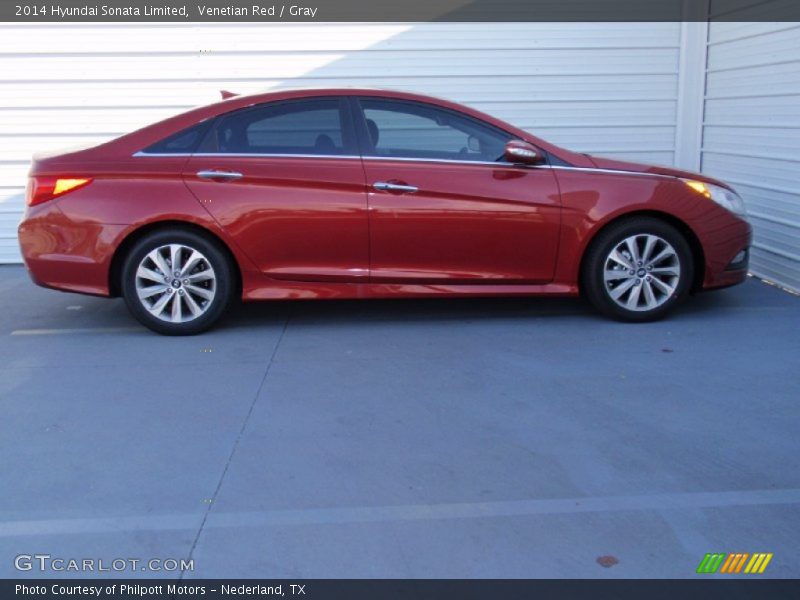 Venetian Red / Gray 2014 Hyundai Sonata Limited
