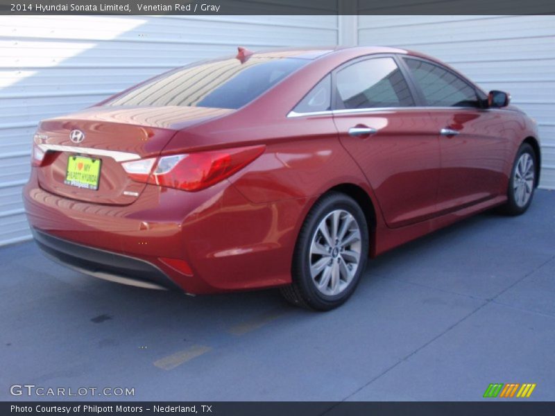 Venetian Red / Gray 2014 Hyundai Sonata Limited