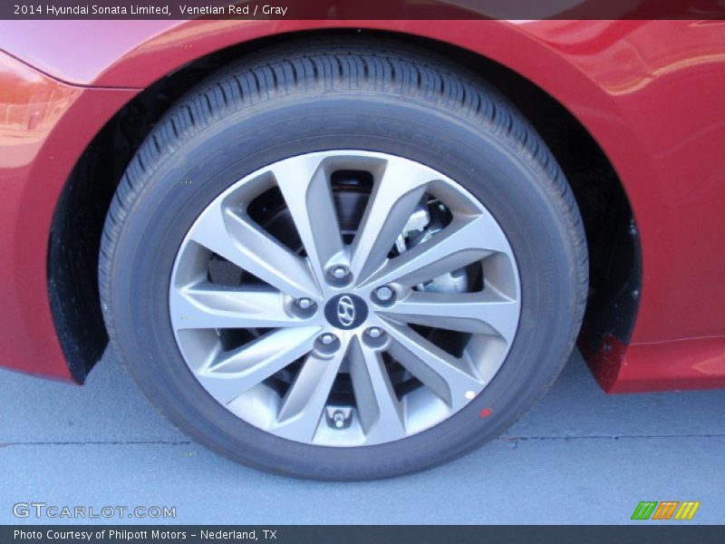 Venetian Red / Gray 2014 Hyundai Sonata Limited