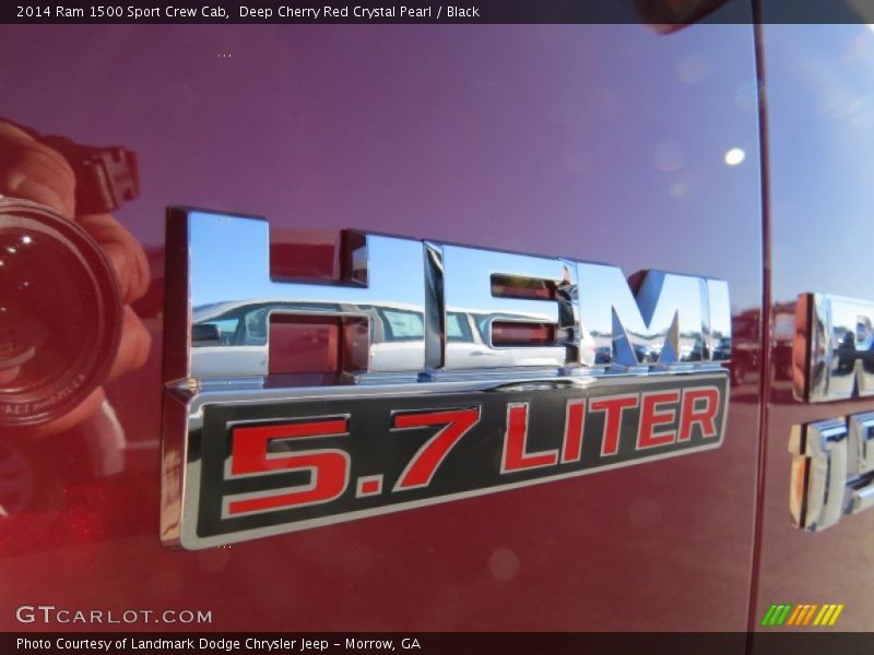 Deep Cherry Red Crystal Pearl / Black 2014 Ram 1500 Sport Crew Cab