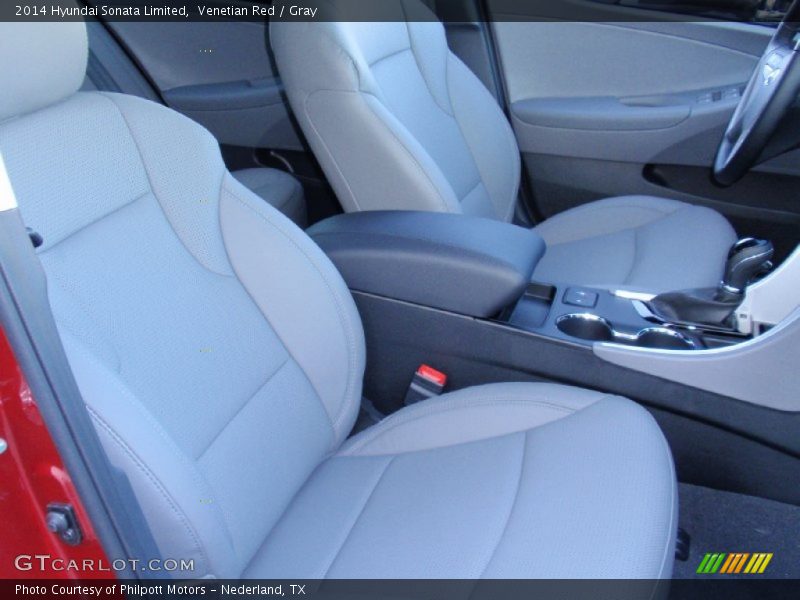 Venetian Red / Gray 2014 Hyundai Sonata Limited