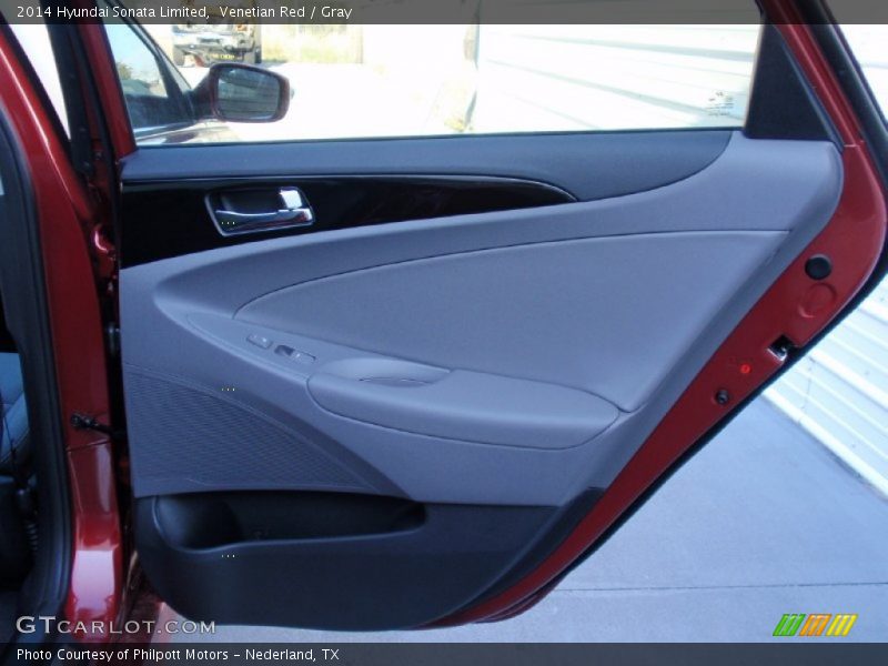 Venetian Red / Gray 2014 Hyundai Sonata Limited