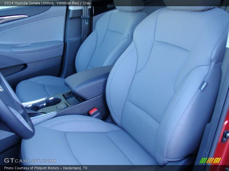 Venetian Red / Gray 2014 Hyundai Sonata Limited