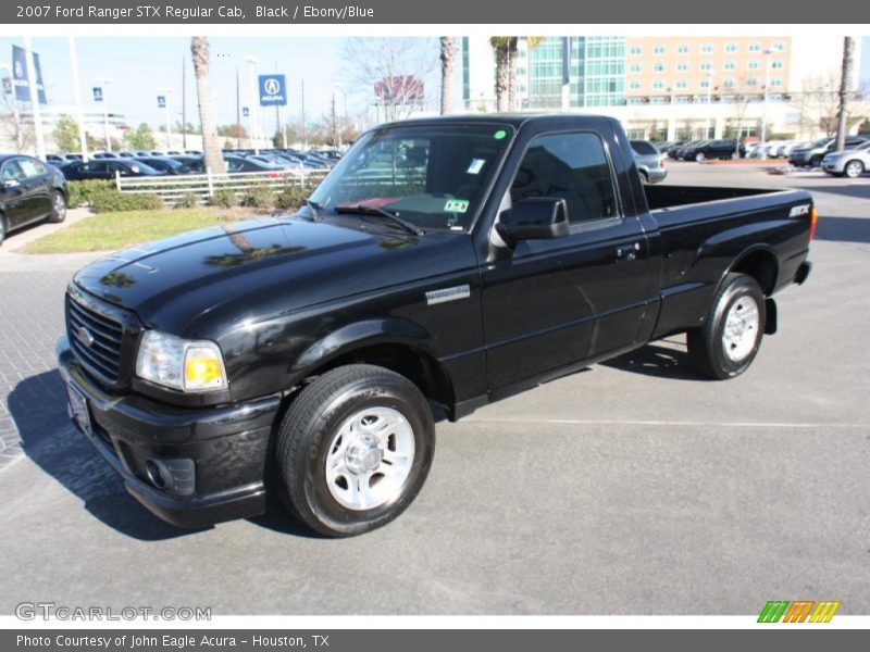 Black / Ebony/Blue 2007 Ford Ranger STX Regular Cab