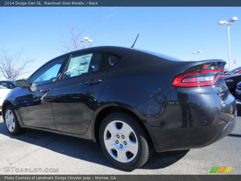 Maximum Steel Metallic / Black 2014 Dodge Dart SE