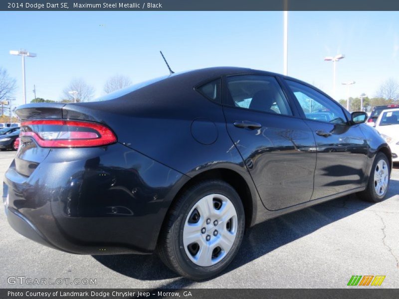 Maximum Steel Metallic / Black 2014 Dodge Dart SE