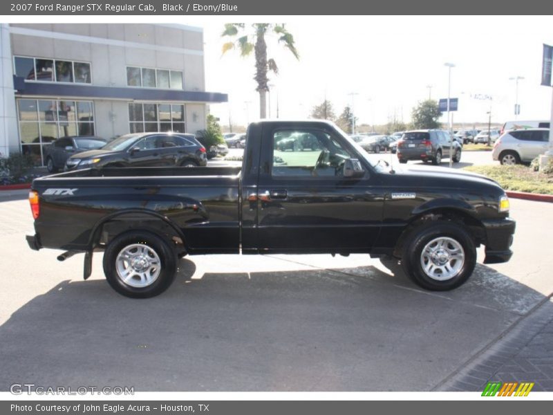 Black / Ebony/Blue 2007 Ford Ranger STX Regular Cab