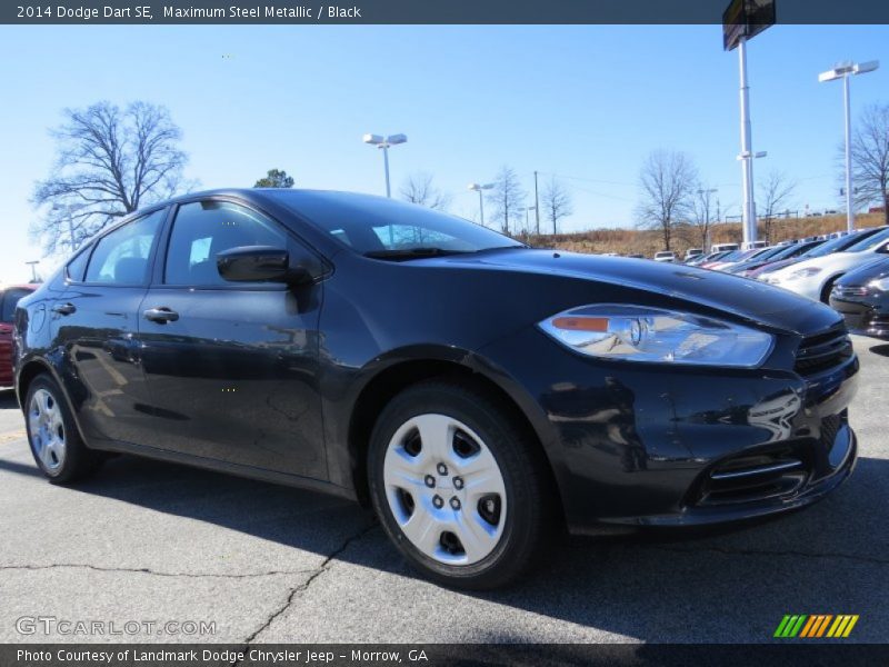 Maximum Steel Metallic / Black 2014 Dodge Dart SE