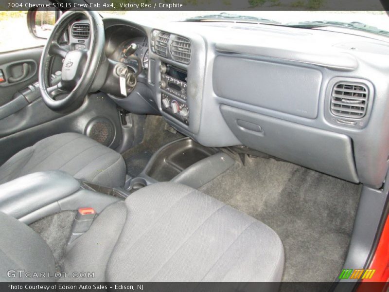 Victory Red / Graphite 2004 Chevrolet S10 LS Crew Cab 4x4