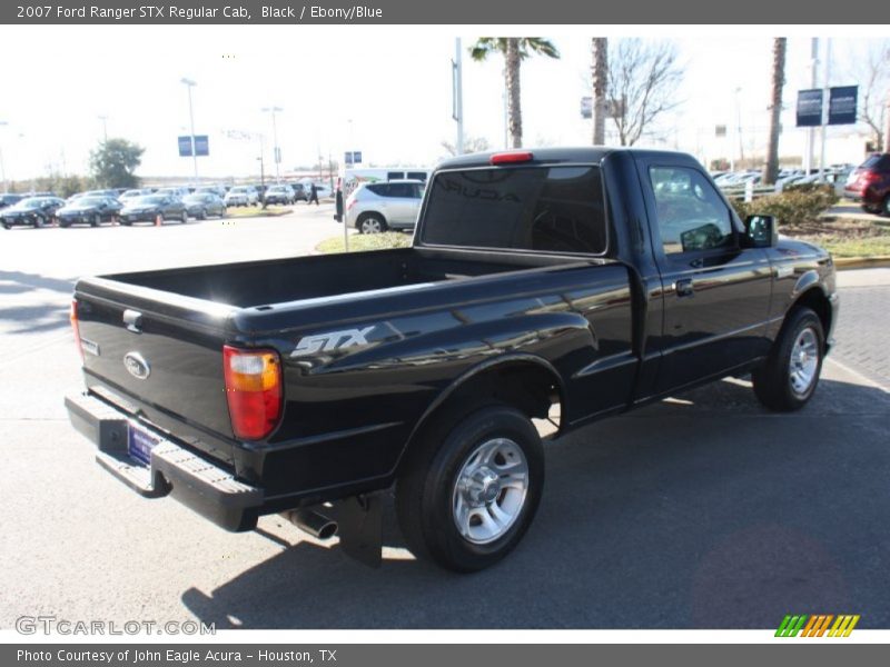 Black / Ebony/Blue 2007 Ford Ranger STX Regular Cab