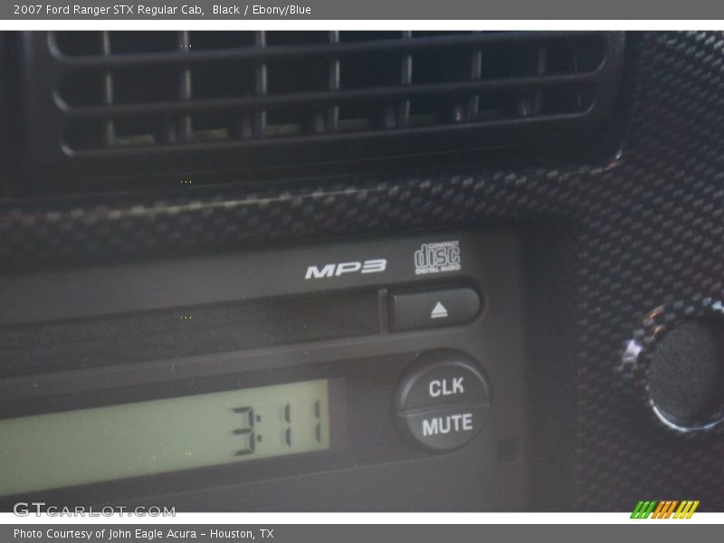 Black / Ebony/Blue 2007 Ford Ranger STX Regular Cab