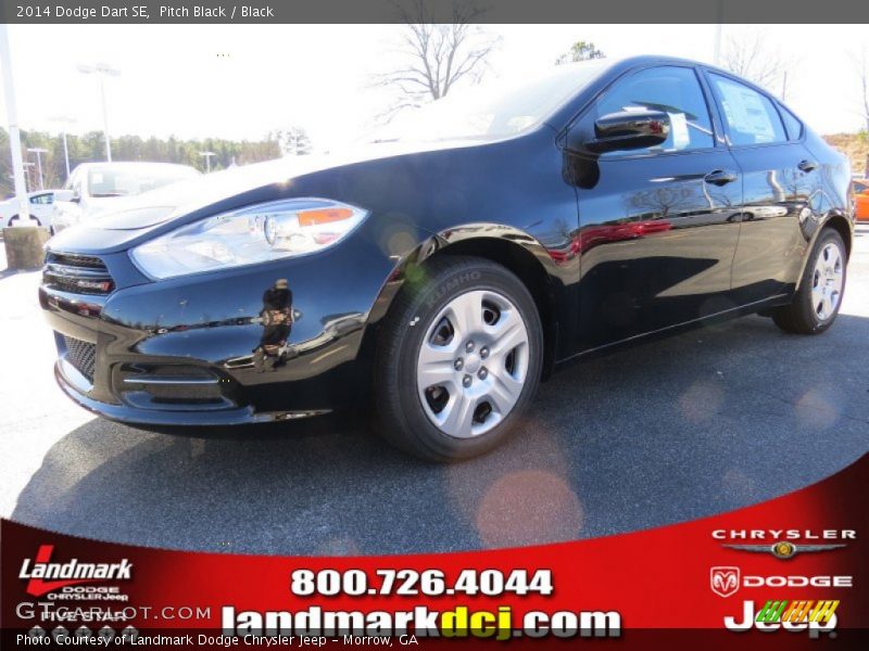 Pitch Black / Black 2014 Dodge Dart SE