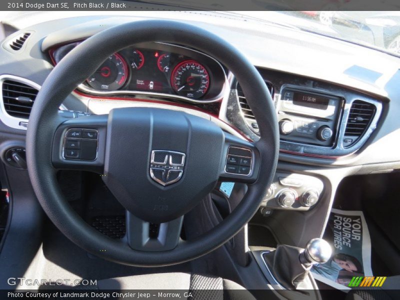 Pitch Black / Black 2014 Dodge Dart SE