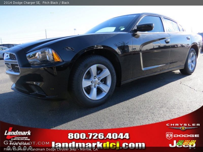 Pitch Black / Black 2014 Dodge Charger SE