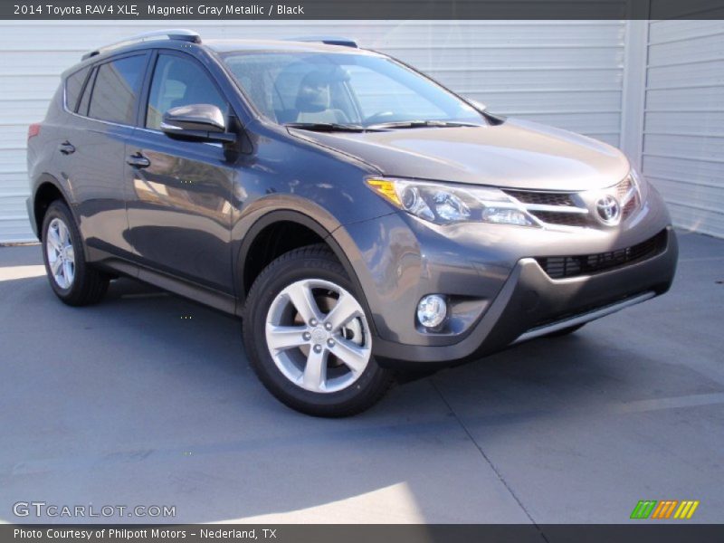 Magnetic Gray Metallic / Black 2014 Toyota RAV4 XLE