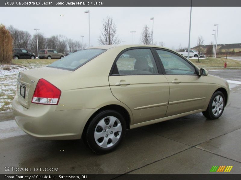 Sand Beige Metallic / Beige 2009 Kia Spectra EX Sedan