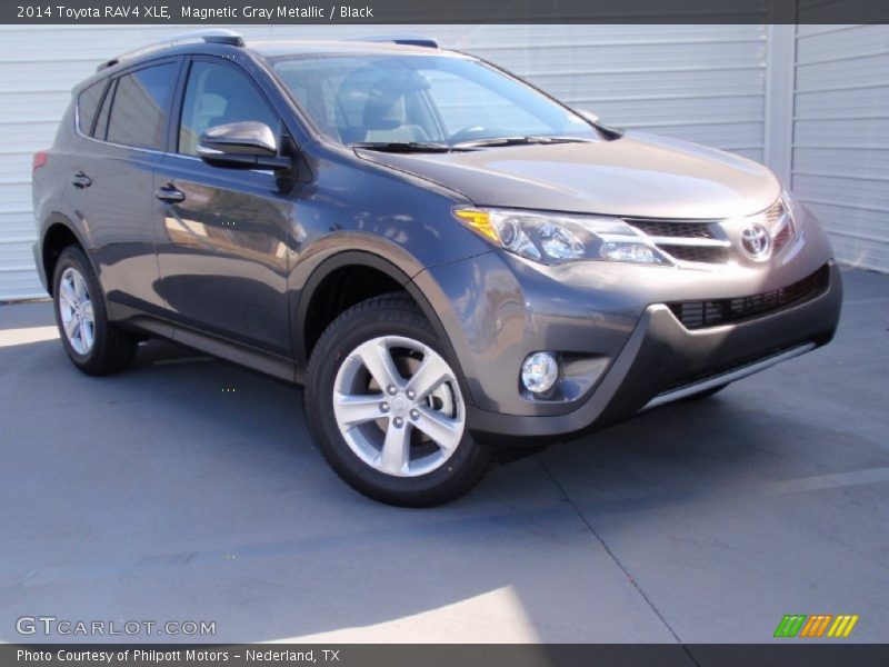Magnetic Gray Metallic / Black 2014 Toyota RAV4 XLE