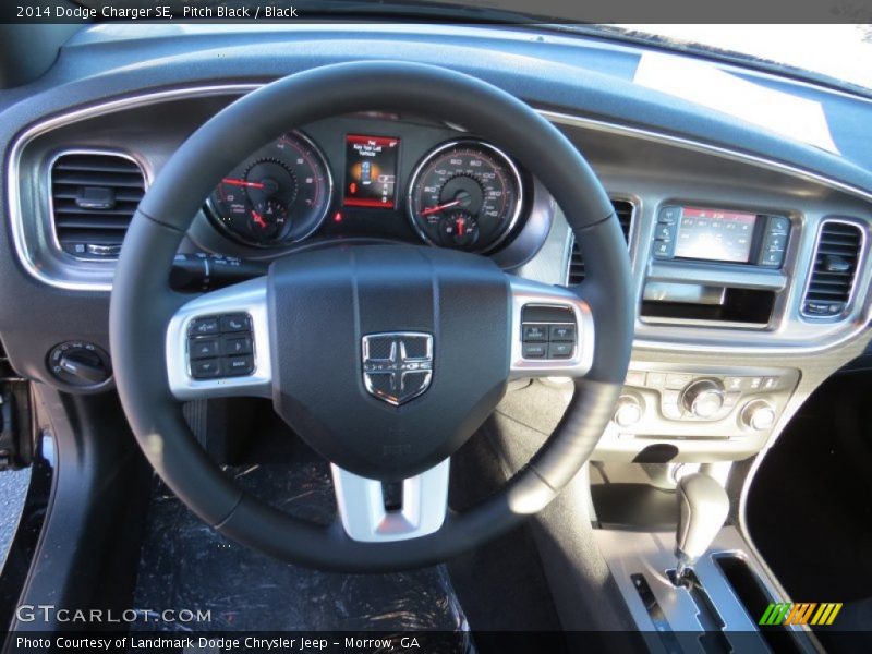 Pitch Black / Black 2014 Dodge Charger SE