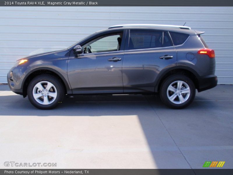 Magnetic Gray Metallic / Black 2014 Toyota RAV4 XLE