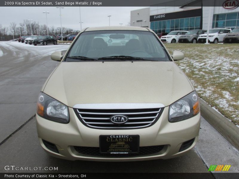 Sand Beige Metallic / Beige 2009 Kia Spectra EX Sedan