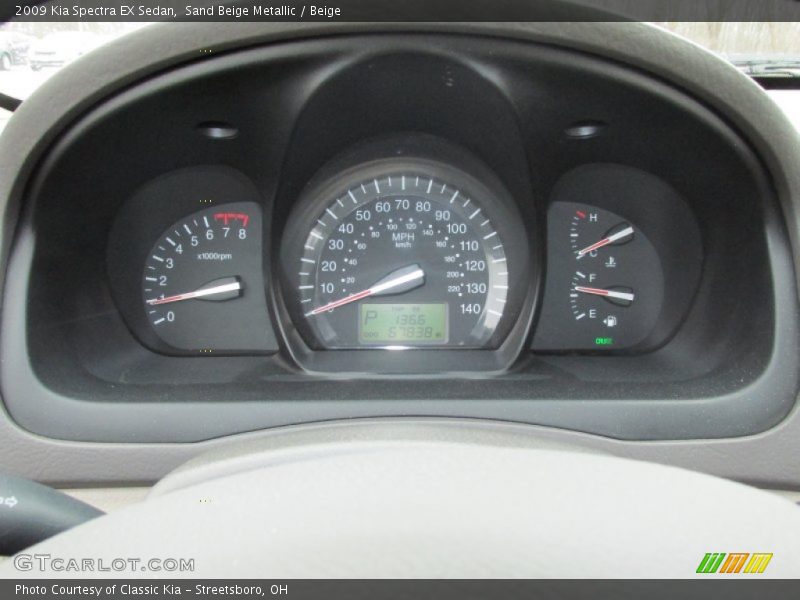 2009 Spectra EX Sedan EX Sedan Gauges
