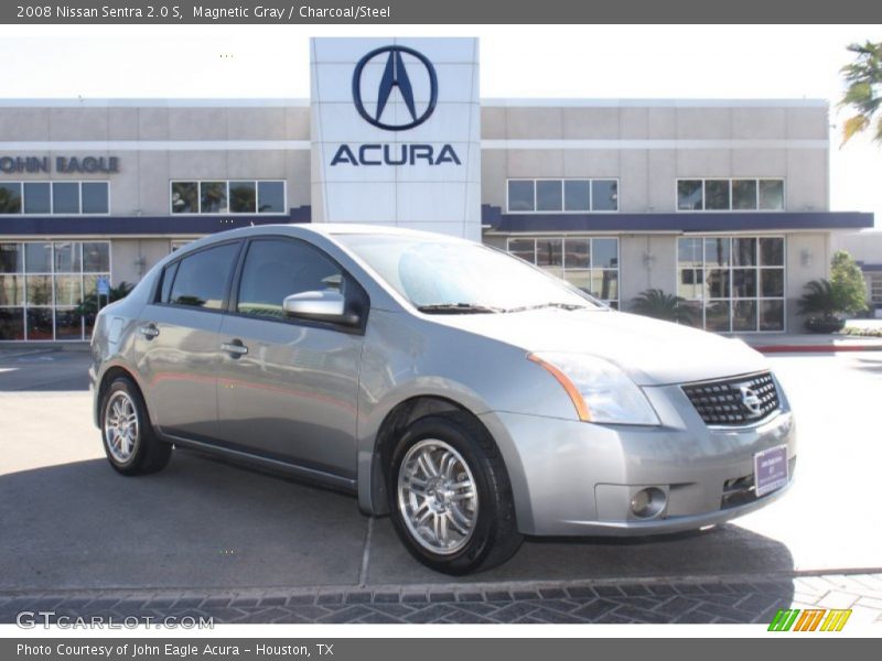 Magnetic Gray / Charcoal/Steel 2008 Nissan Sentra 2.0 S