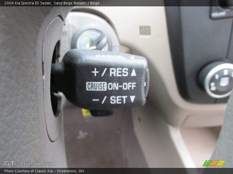 Sand Beige Metallic / Beige 2009 Kia Spectra EX Sedan