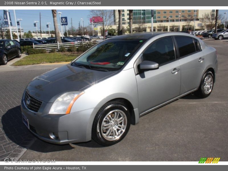 Magnetic Gray / Charcoal/Steel 2008 Nissan Sentra 2.0 S