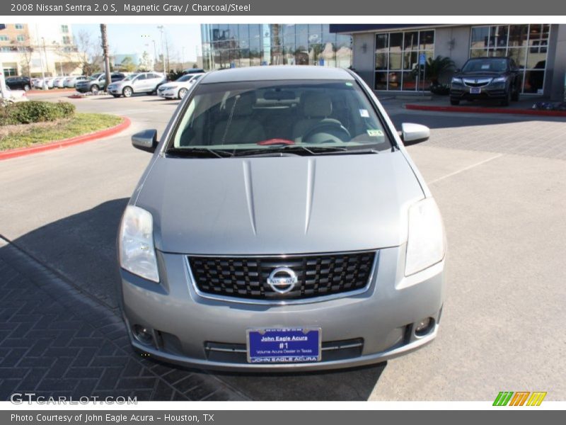Magnetic Gray / Charcoal/Steel 2008 Nissan Sentra 2.0 S