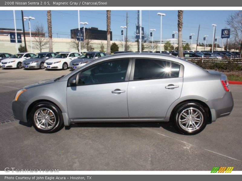Magnetic Gray / Charcoal/Steel 2008 Nissan Sentra 2.0 S